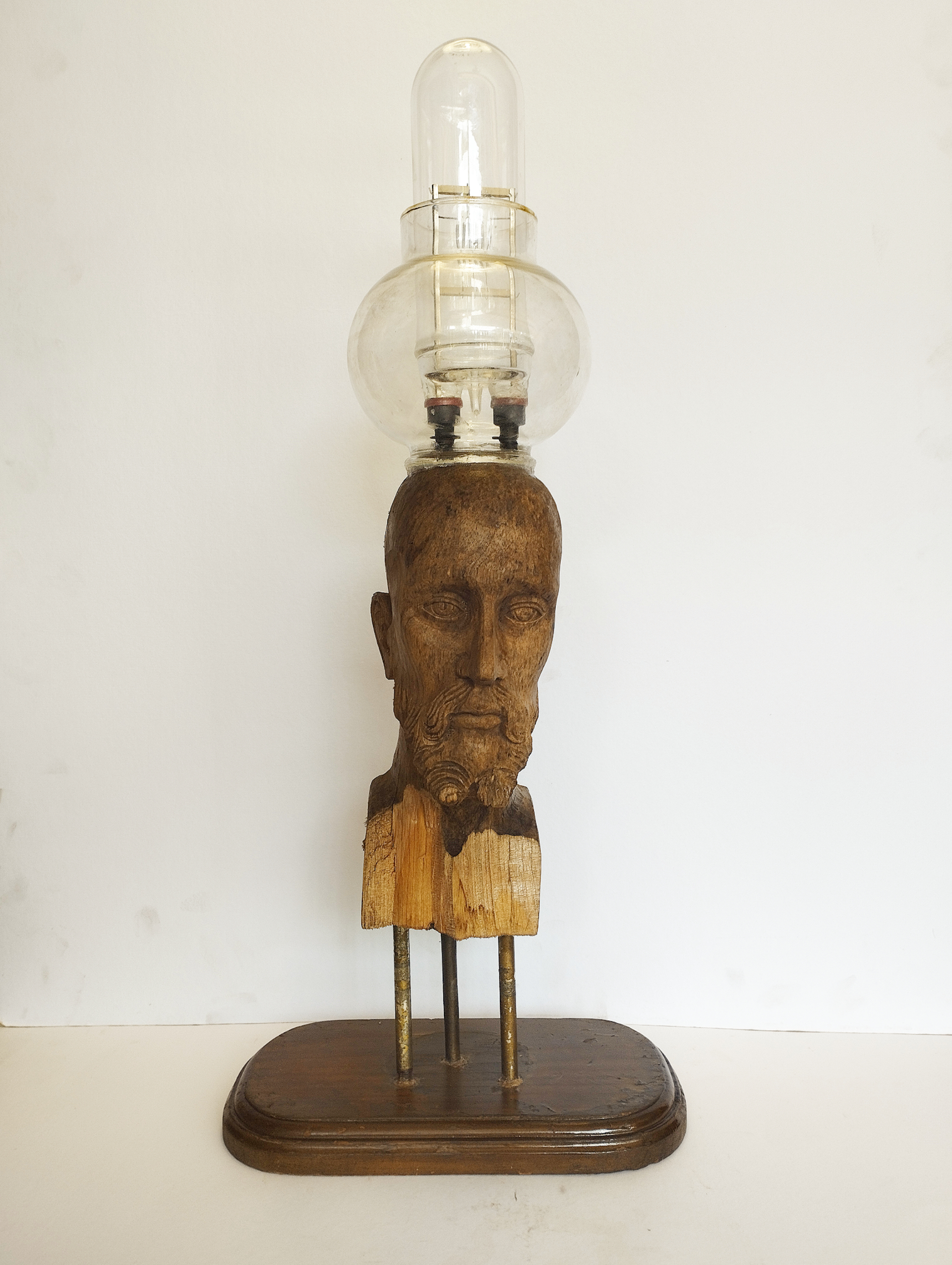 Light Bulb Moment assemblage by Glenn Martinez