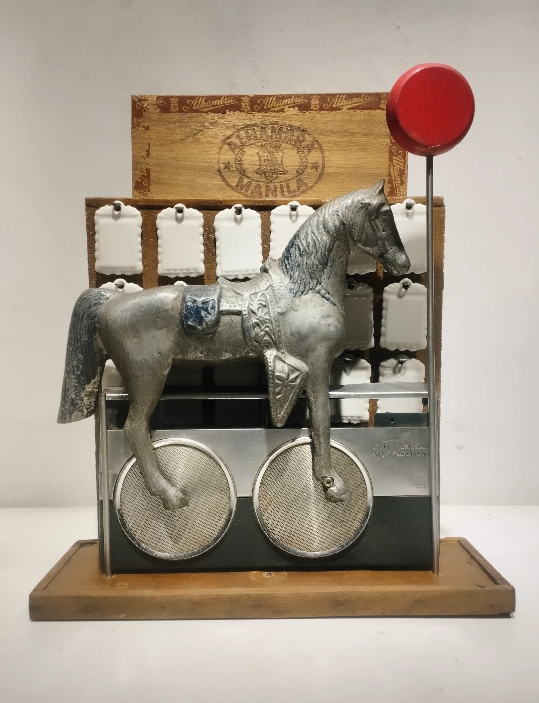 Origin Is Never Quiet assemblage by Glenn Martinez