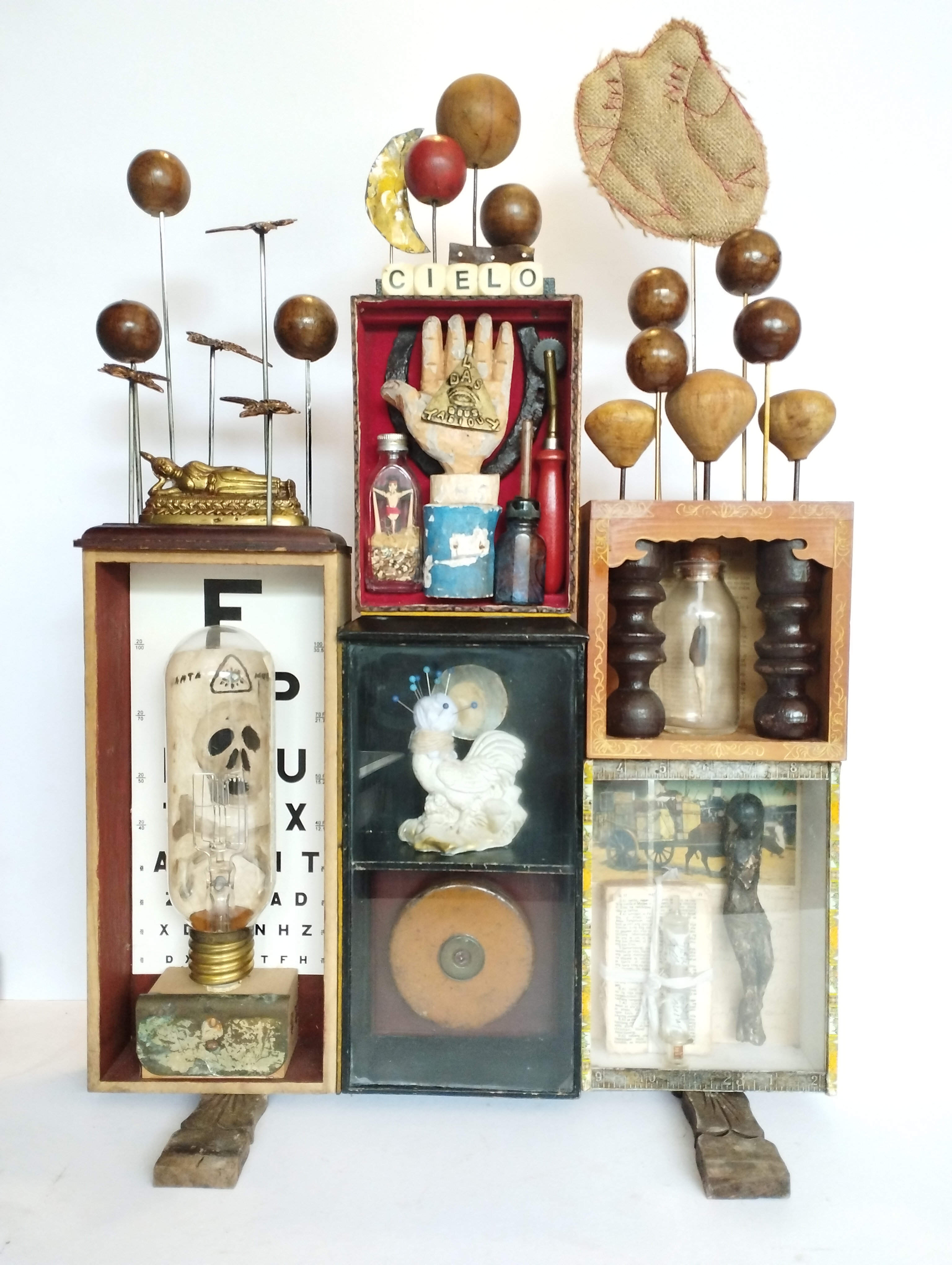 Tada assemblage by Glenn Martinez